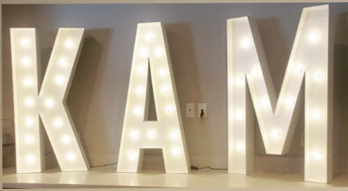 4FT. Light Weight Marquee Letters