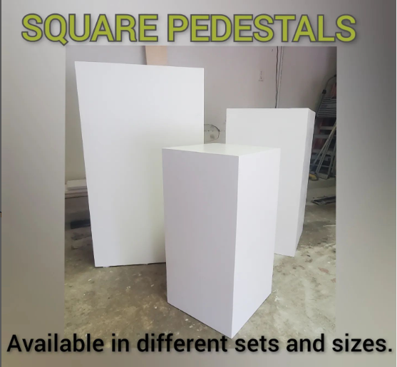 Square Pedestals - Set of 3