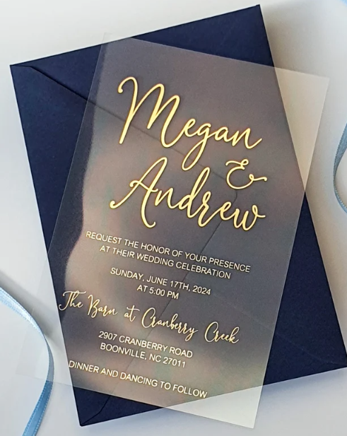 ACRYLIC INVITATIONS – Prop Shop