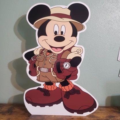 Safari Mickey Mouse Character Cutouts