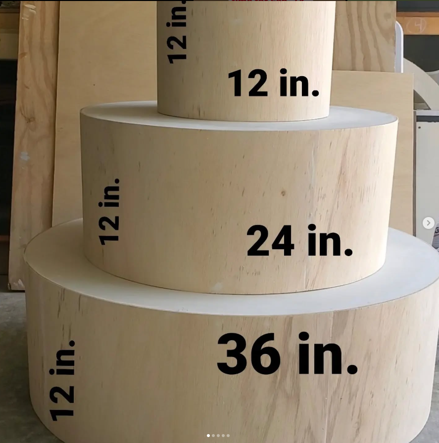 Cake Stand Cylinders – Set of 3