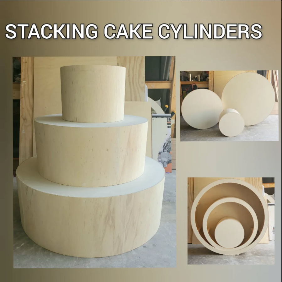 Cake Stand Cylinders – Set of 3