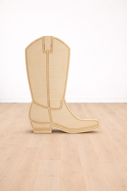 Wood Cactus Hat Boot