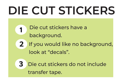 STICKERS, DIE CUT