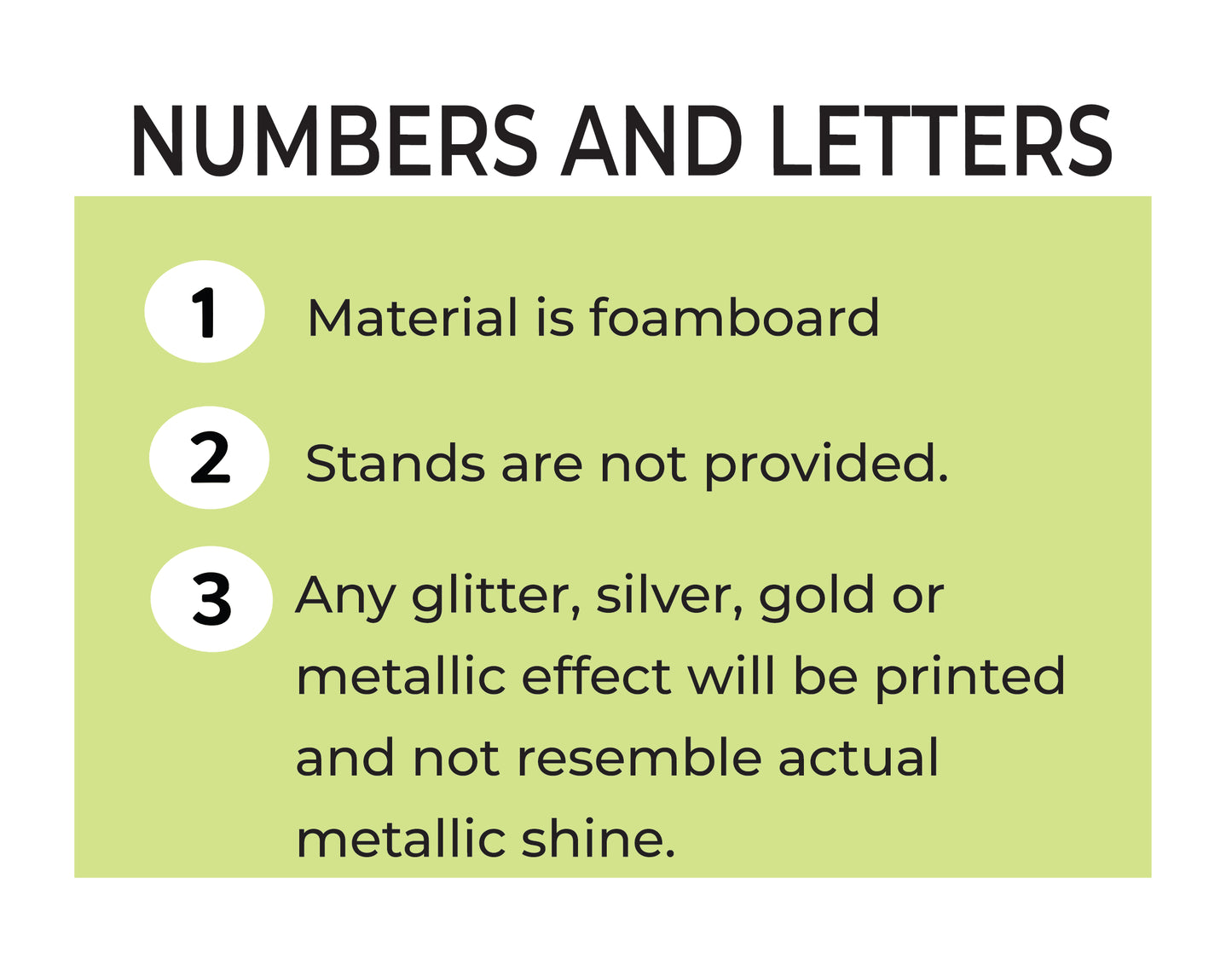 NUMBER & LETTER CUTOUTS PRINTED