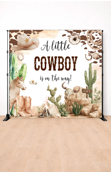 A Little Cowboy Is On The Way Banner