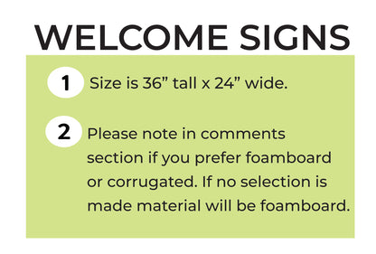 WELCOME SIGN