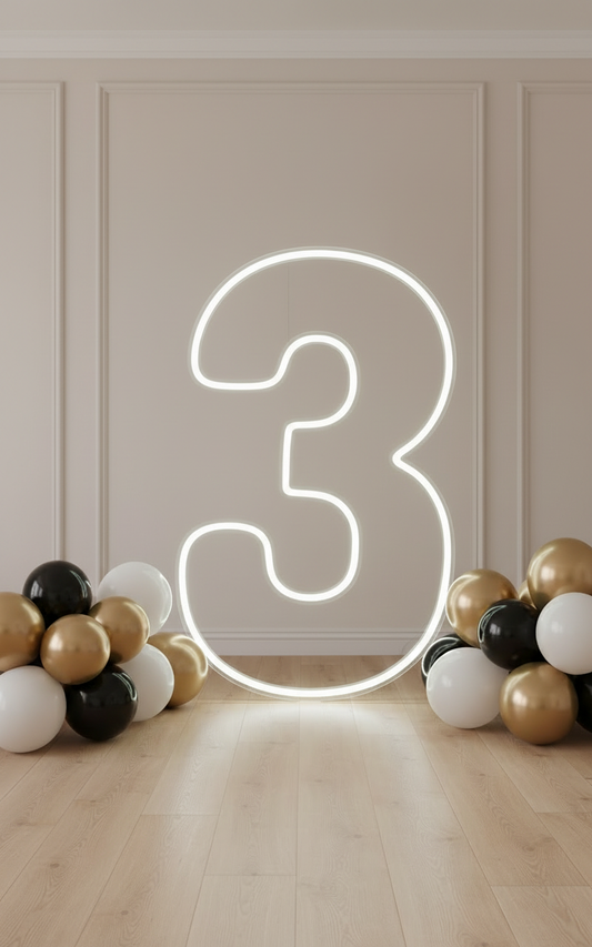 Neon Numbers and Letters