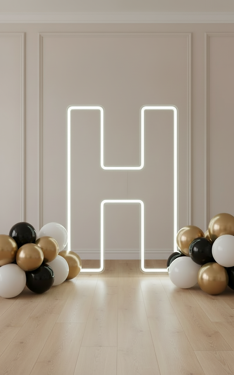 Neon Numbers and Letters