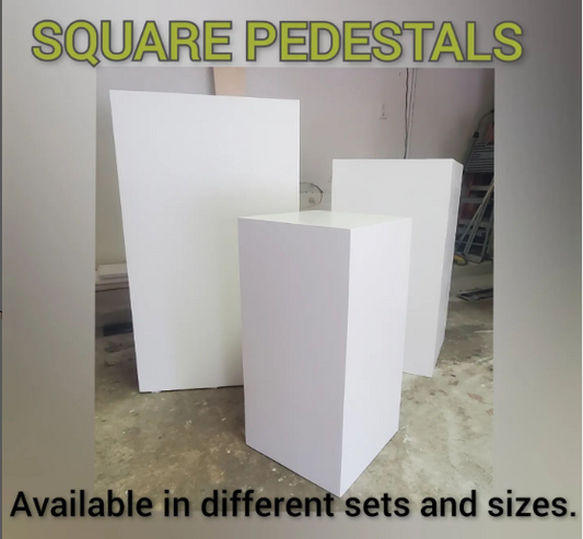 Square Pedestals - Set of 3